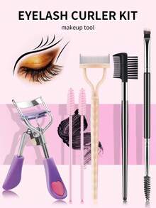 ronshadow Set Alat Alis & Bulu Mata 6pcs/3pcs, Kuas Alis Dua Ujung, Sisir Bulu Mata Jarum Baja, Kuas Alis Pisau, Sisir Bulu Mata dan Bentuk Alis, Ciptakan Riasan Mata yang Indah, Alat Rias untuk Pemula - MultiWarna - View 13