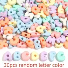 20/30pcs Colorful Acrylic A-Z English Letter Random Beads, Suitable For DIY Necklace And Bracelet Making, Phone Chain, Keychain, Bag Pendant Decoration - Multicolor - View 20
