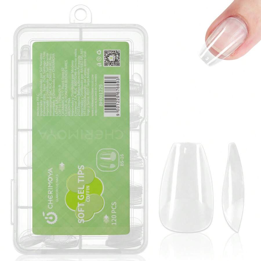 Cherimoya False Nail Tips - View 1