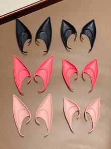 Women's Halloween Elf Ears, Soft Silicone Realistic Fairy Elf Ears, Multi-Color Cosplay Prosthetic Ears, Suitable For Halloween Costume Party, Party, Costume And Photography Props, Women's Halloween Hair Accessories Costume Props - Multicolor - View 7