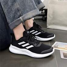Adidas Sepatu Lari Pria Low-Top Ringan, Empuk, Bernapas, dan Berbahan Jala, Tahan Lama, Model Baru - Hitam dan Putih - View 5