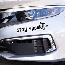 Stay Spooky Car Sticker, Humorous Gothic Girl Style, Suitable For Car Windows, Bumpers, Laptops, Halloween Horror Decoration Gift, Gift For Her - A - View 2