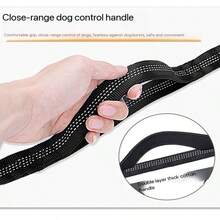 Hands-Free Adjustable Waist Belt With Dog Poop Bag Holder, Soft Padded Dual Handles, Retractable Elastic Strap With Reflective Stitching, Suitable For Dog Walking, Running, Jogging 25-110 Lbs (Approx. 11.3-49.9 Kg) Anti-Shock Running Dog Leash, Nylon Reflective Multi-Function Retractable Sports Waist Bag Pet Leash - Multiple Styles - View 11
