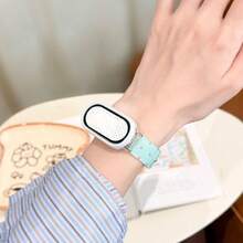 Elegant And Beautiful Watch Band, Multi-Functional, Durable, Creative Lucky Ice-Clear Single-Stud Silicone Watch Band Design, Asymmetrical Shape, Suitable For Xiaomi 10/9/8 Wristband, Quick-Release Buckle Design, Supports NFC Version Sharing, Sports Smart Couple - Multicolor - View 8