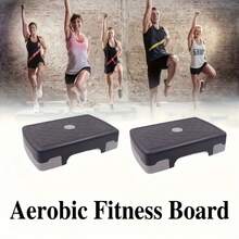 17.7" Stretch Exercise Step Platform | 2-Speed Adjustable Height (3"/5.1"), Home/Office/Indoor Gym Fitness Equipment, Lightweight Space-Saving Balance Training Device, PP Material, Suitable For Daily Aerobic Exercise And Balance Training - Multicolor - View 5