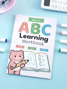 1pc A-Z Letter Tracing Practice Book, Picture-Based Sentence Making Workbook, Back To School Learning Copybook, Teacher Reward Gift - Multicolor - View 8