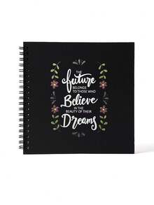 6.7in DIY Scrapbook Photo Album, Positive Energy Cover, Hardcover Kraft Paper, 40 Pages, Suitable For 4x6/5x7 Photos, Ideal For Wedding, Family Photo Album, DIY Scrapbook, Planner, Photo Book, Memory Book, Travel And More - Positive Energy Version - View 18