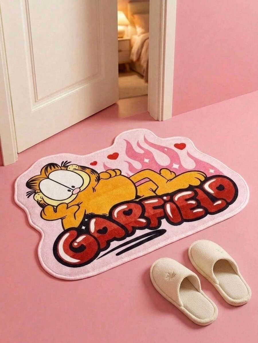 GARFIELD | POKOJA LAND 1pc Rug – Licensed Cartoon Floor Mat, Soft Plush Home Decor - 1PC - View 1