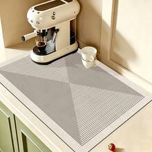 Kitchen Dish Drying Mat, Tabletop Absorbent Mat, Dish Drying Mat For Bowls And Plates, 3.6mm Thick - Line F - View 11