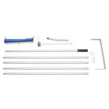 Roof Snow Rake Aluminum Roof Snow Removal Tool Length Adjustable With 3'' Wheels - A - View 11
