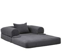 Sofa Bed Frame Grey 1 Seat - Converts To Single Bed - Grey 1 Seat - View 11