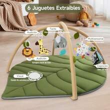 MUJA Gimnasio para Bebe, Baby Einstein Extra Grande con 6 Juguetes Extraíbles, Tapete para Bebe que Favorece el Desarrollo Sensorial y Motor del Bebé - argumento - Ver 6