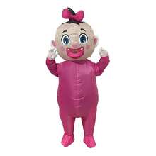 1pc (Blower Not Included) Adult COS Doll Inflatable Costume, Unisex, Cute Cartoon Design, Quick Inflation, Holiday Party Performance Prop, Loose And Comfortable, Leak-Proof, Holiday Gift - Multicolor - View 9