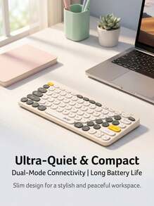 Acer OKR250 Kombo Keyboard dan Mouse Nirkabel Ultra Tipis: Koneksi Bluetooth 5.0 Dual-mode, Dapat Diisi Ulang, Kombinasi Keyboard dan Mouse Senyap, Portabel untuk Laptop dan Penggunaan Kantor, Daya Tahan Baterai Lama, Kebisingan Rendah, Perangkat Tambahan Komputer Rumah - View 23
