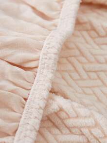 1pc Decorative Slipper Chair Cover Armless Fleece Elastic Spandex Removable Jacquard Armchair Sofa Cover With Armrests Washable Chair Protector Made Of Thick Jacquard Fabric Suitable For Restaurant Wedding Celebration Banquet And Party Decoration - Beige - View 8