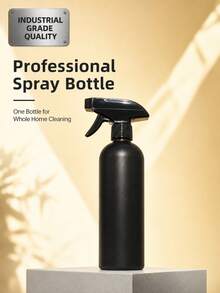 500ml/16.9oz Professional Refillable Spray Bottle - Salon Grade Heavy Duty Sprayer, Suitable For Hair Styling, Home Cleaning And Garden Plants | Leak-Proof Adjustable Nozzle (3 Spray Modes) - Black - View 6