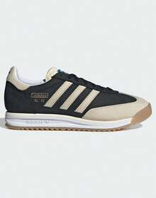 Adidas Sepatu Olahraga Unisex Model T-Head Musim Semi/Gugur, Sepatu Atletik Kasual Klasik Retro Serbaguna JS3994 - No. 1 Hitam/Putih Susu/Kuning Resin - View 1