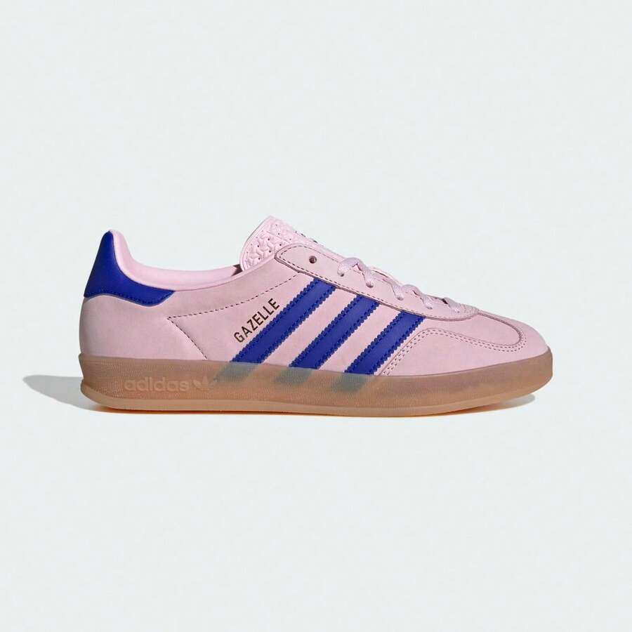 Adidas Sepatu Sneakers Olahraga Klasik Unisex Musim Semi/Musim Gugur, Sepatu Latihan Kasual Netral JI1371 - Merah muda jernih/biru terang - View 1