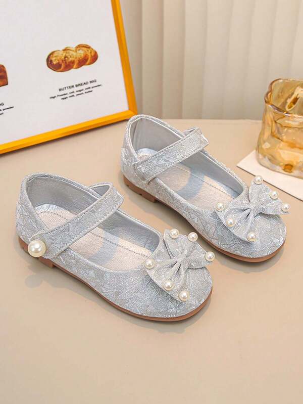 1 Pair Girls Flat Mary Jane Shoes, Non-Slip Breathable Toddler Walking Shoes, Suitable For Spring, Summer, Autumn