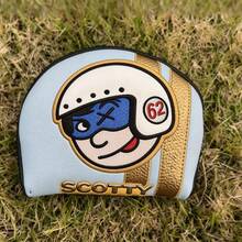 Bọc đầu gậy putter gỗ thêu họa tiết, thiết kế golfer hoạt hình, bọc bảo vệ đầu gậy golf unisex, nhiều màu - Mặt cười-Phi hành gia - Xem 8