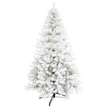 White Artificial Christmas Tree 240cm With 1200 Branch Tips And Metal Base, Large 135x240cm Holiday Indoor Decoration - 白色 - 查看 10