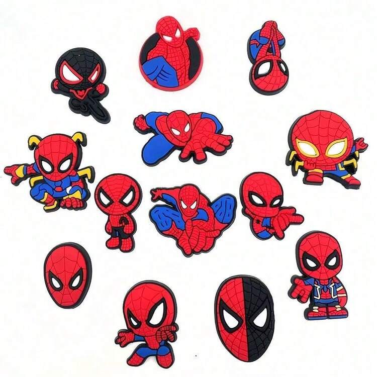 Disney Marvel 蜘蛛人洞洞鞋飾品 鞋扣裝飾配件 生日禮物 萬聖節禮物 - 彩色 - 查看 2