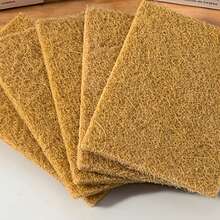 1/5/10pcs Kitchen Sponge Brushes, Plant Fiber & Coconut Husk Fiber Dishwashing Sponges, Suitable For Cleaning Tableware, Kitchen Countertops And Tiles - Multicolor - View 4