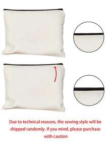 White Canvas Shoulder Bag And Makeup Bag Set With Striped Lobster Pattern, Casual Cute Handbag For Women And Girls Daily Commute, Shopping, Travel, Multi-Functional Cosmetic Storage Bag, Portable Toiletry Bag, Perfect Gift For Friends, Moms, Teens, Back To School, Independence Day, Birthday, Teacher's Day - Multicolor - View 11