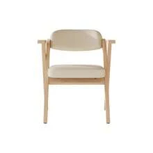 6 Folding Dining Chairs Beige Solid Wood - Comfortable And Space Saving - 米色 - 查看 8