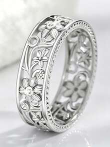 1pc Vintage Ring Women's Wedding Engagement Party Jewelry Valentine's Day Gift - 1# - View 3