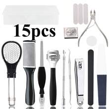 Generic Professional Pedicure Tool Set 15 Piece Stainless Steel Foot Care Kit Foot File Dead Skin Remover Pedicure Kit, Foot File Kit Foot Callus Remover For Men Women Travel - Foot Care Set - View 1