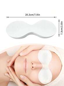200/100/5pcs Disposable Non-Woven Eye Care Pads/Patches, Suitable For SPA Treatment, DIY Skincare And Moisturizing Applications - Multicolor - View 4