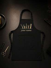 Personalized Apron, Customizable Name Or Text, Men's Custom Apron, Women's Personalized Apron With Pockets, Father's Gift, Mother's Birthday Gift - Multicolor - View 17