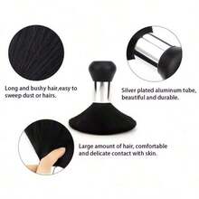 Black Barber Neck Brush, Professional Hair Salon Use, Hairdressing Tool, Hair Styling Accessory - Multicolor - View 8
