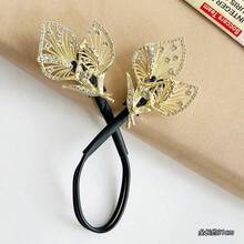 1pc High-Quality Shiny Crystal Leaf Hair Bun Styling Tool, Suitable For Women And Girls, Can Be Used For Updo, Half-Up Hairstyle, Suitable For Evening Party, Wedding, Dance - Multicolor - View 6