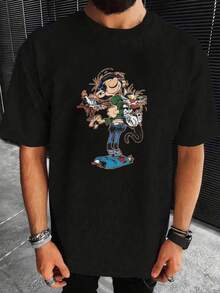 Men T-Shirts - Black - View 7