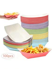 Disposable Serving Trays - Multicolor - View 1