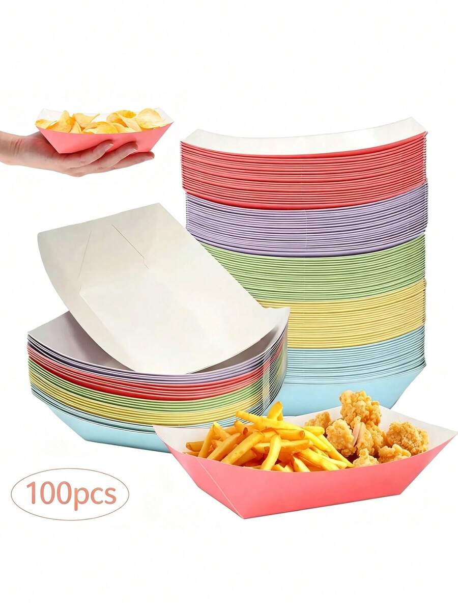 Disposable Serving Trays - Multicolor - View 1