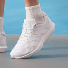 Adidas 新款 EDGE GAMEDAY 透氣網布運動鞋，吸震透氣健身跑步運動鞋，中性款 - 白色 - 查看 7
