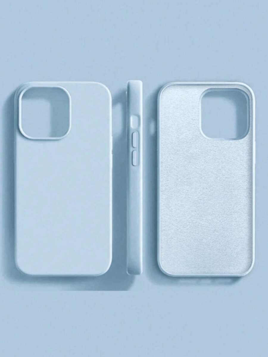 2.0mm厚液態矽膠手機殼,適用於 Apple 16 15 14 13 12 11 17Pro Max,18 Pro Max/18 Pro 系列全包覆保護殼 - 天藍色 - 查看 1