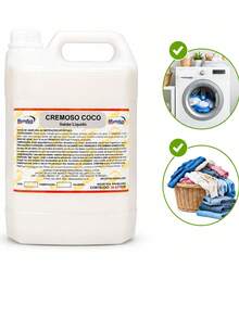 Sabão Líquido de Coco Mundus 5L – Lava Roupas Profissional Alto Rendimento - Líquido - Visão 8