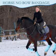 Universal Size UV-Protection Horse Leg Wraps, Mosquito-Proof Horse Leggings, Lightweight Fine Mesh Horse Boots, Greatly Reduce Trampling, Breathable Horse Boot Leg Covers (4-Piece Set) - Sky Blue 4-piece Set - View 7