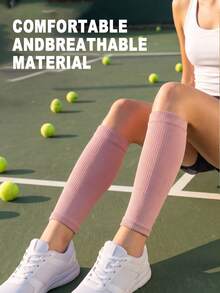 2Pairs Calf Compression Sleeve For Men Women Football Leg Sleeve Elastic Calf Support Sock For Sports Cycling Running Basketball - Multicolor - View 5