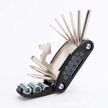 1pc-16-In-1 Wrench Set - Bicycle Repair Tool 16-In-1 Multi-Function Folding Portable Wrench Set Mountain Bike Road Bike Repair Tool. Manual Tool, Tools & Home Improvement. Convenient And Practical, Sturdy And Durable, Beautiful And Practical. - Multicolor - View 13
