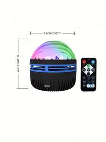 GYJAETM Aurora Projection Lamp, USB Powered LED Comet Effect Lighting Device With Remote Control, Bedroom Starry Sky Projection Equipment, Suitable For Parties, Birthday Parties, Christmas Gifts And Bedroom Home Decor, Can Be Used As Holiday Gift - Multicolor - View 10