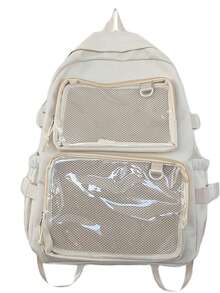 Japanese Kawaii Women New 2026 Transparent Backpack Women Large Capacity Ita Backpack School Bags For College Student JK - Multicolor - View 5