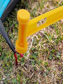 1 Set Heavy Duty Steel Tent Stakes With Stake Puller, Tent Accessories - Multicolor - View 6