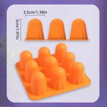 Ghost Silicone Molds,Non-Stick 3D Ghost Chocolate Molds,Halloween Ice Cube Tray,Cute Ghost Mold For Jelly Gummy Candy Pudding Ice Cube Halloween Party Decorations - Multicolor - View 2