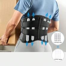 1pc Back Brace For Lower Back Brace, Breathable Waist Brace Adjustable Lumbar Support Belt For Men Women - Multicolor - View 7