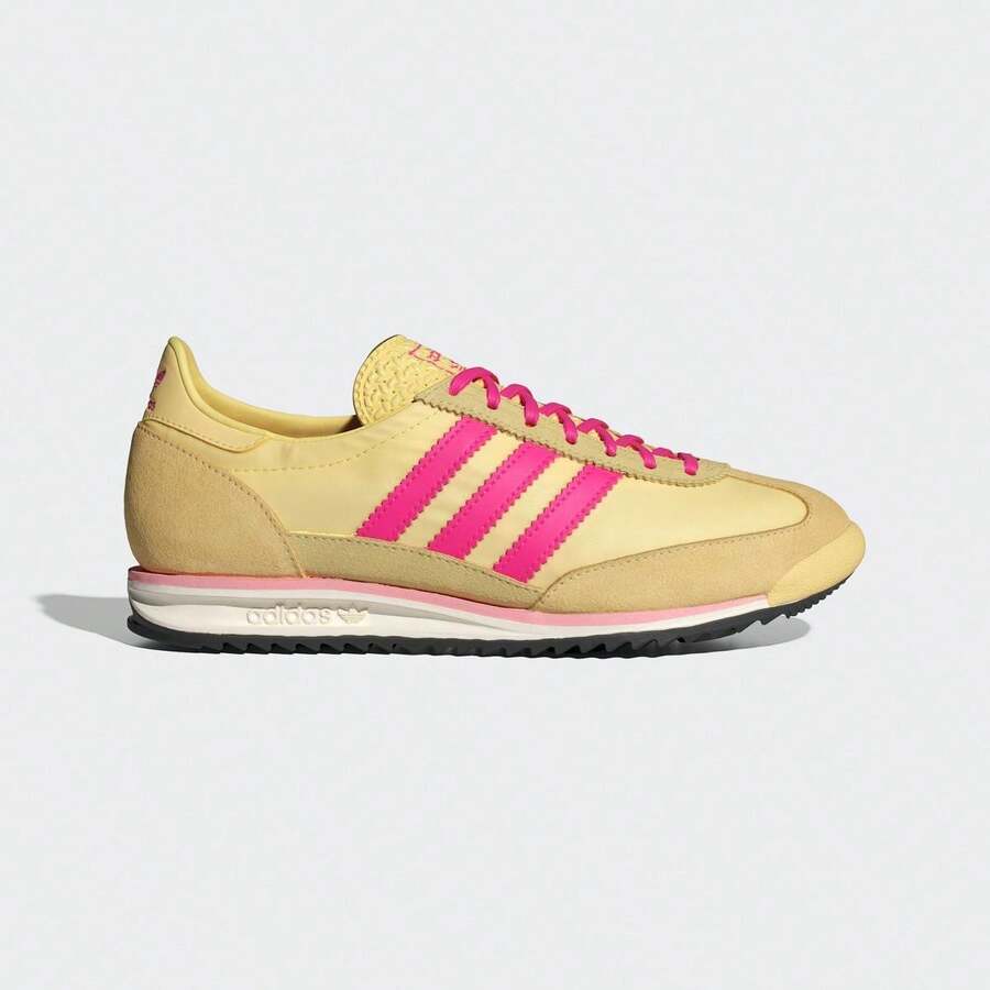 Adidas Sepatu Olahraga Klasik Retro Sol Tipis Model T-Head Unisex Musim Semi/Gugur JQ6416 - Kuning/Hitam No. 1/Berkilau - View 1